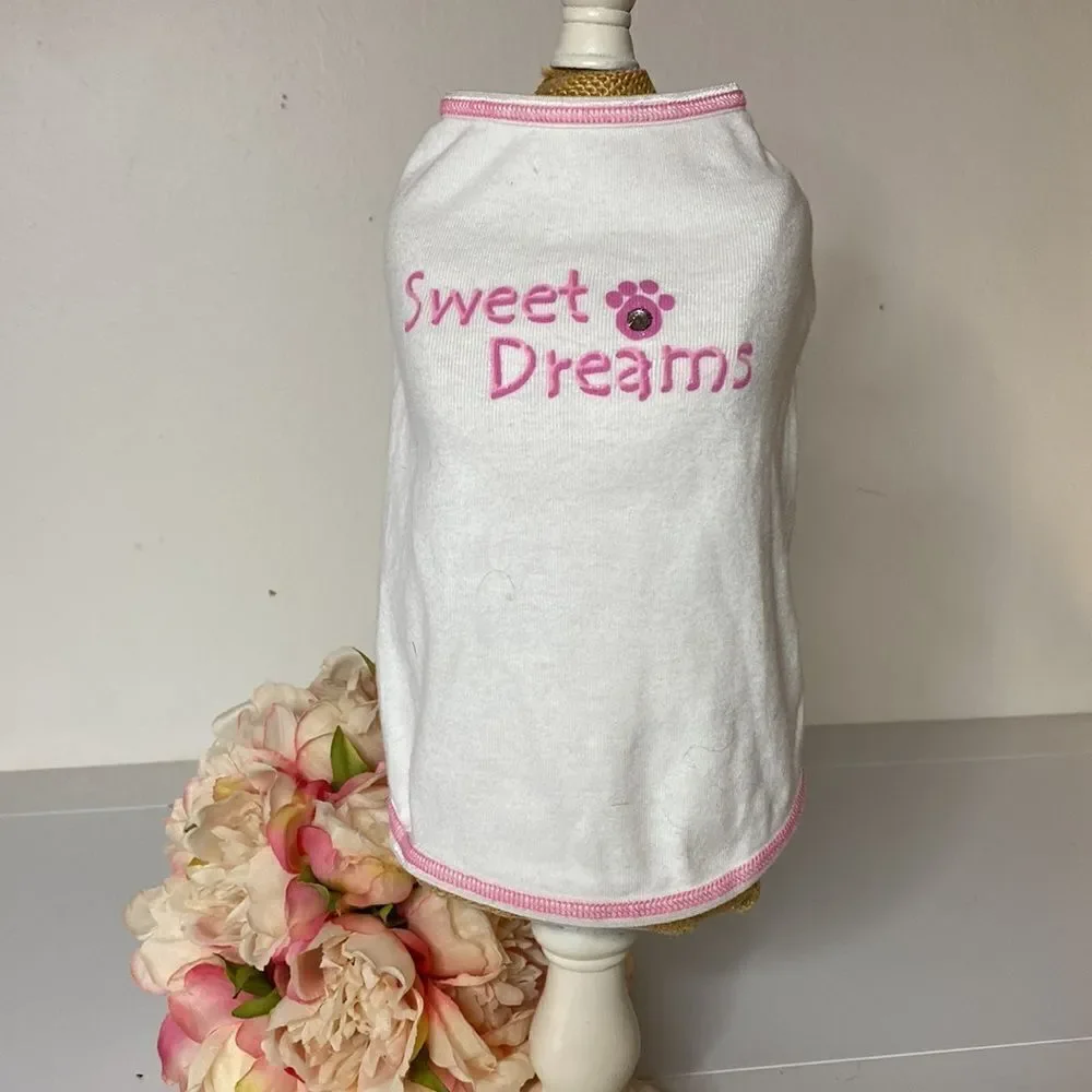 “Sweet Dreams” Dog Statement Tee Shirt
